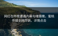 网红在昨晚遭遇内幕勾魂摄魄，蜜桃传媒全网炸锅，详情点击