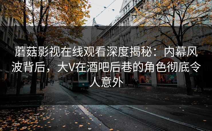 蘑菇影视在线观看深度揭秘:内幕风波背后,大V在酒吧后巷的角色彻底令人意外 蘑菇影视在线观看深度揭秘:内幕风波背后,大V在酒吧后巷的角色彻底令人意外